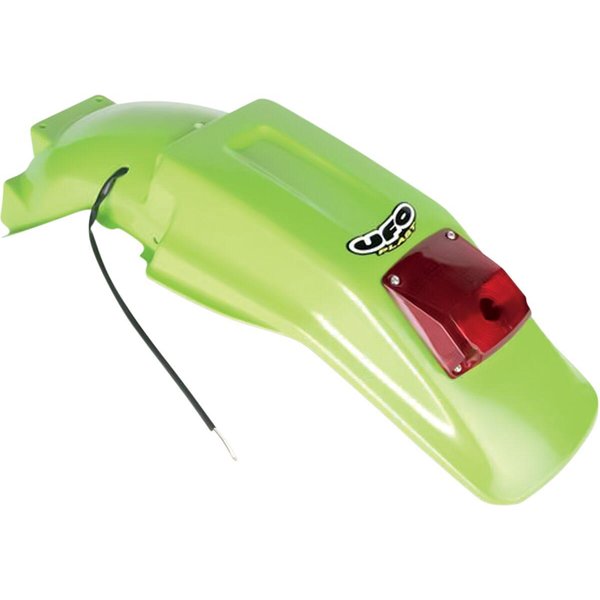 KA02715#026 - UFO Enduro Fender For Kawasaki KDX250 1990-1994 Rear - Green