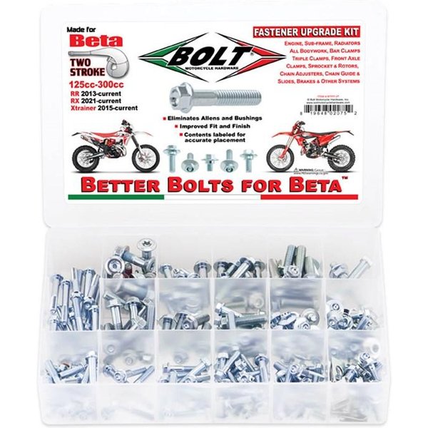Bolt Hardware Pro Pack Fastener Kit Beta RR 125-300, X-Trainer 250-300 2013-2025