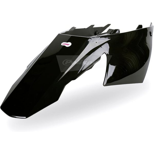 Polisport Rear Fender/ Side Panels - Gas Gas EC125-450 2007-09 - Black