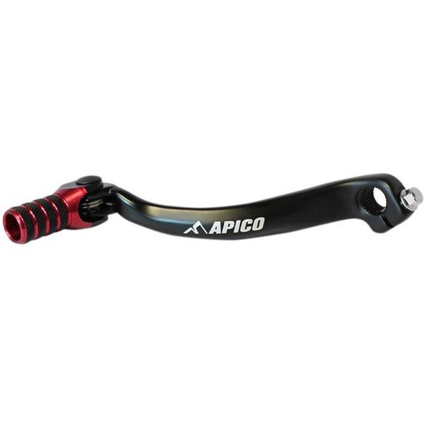 Apico Elite Gear Pedal - Honda CRF250R 2010-17 - Black/ Red