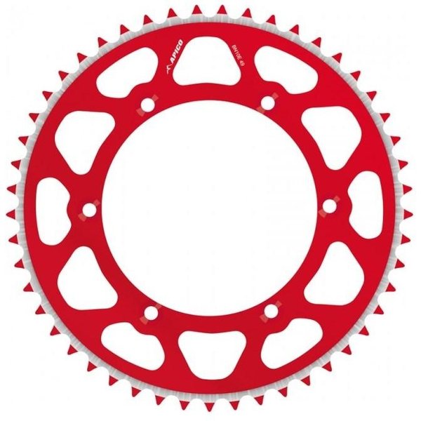 Apico Evolite Rear Sprocket - Honda CR 80/85 1986-2007, CRF150R 2007-24 - Red/ 54T