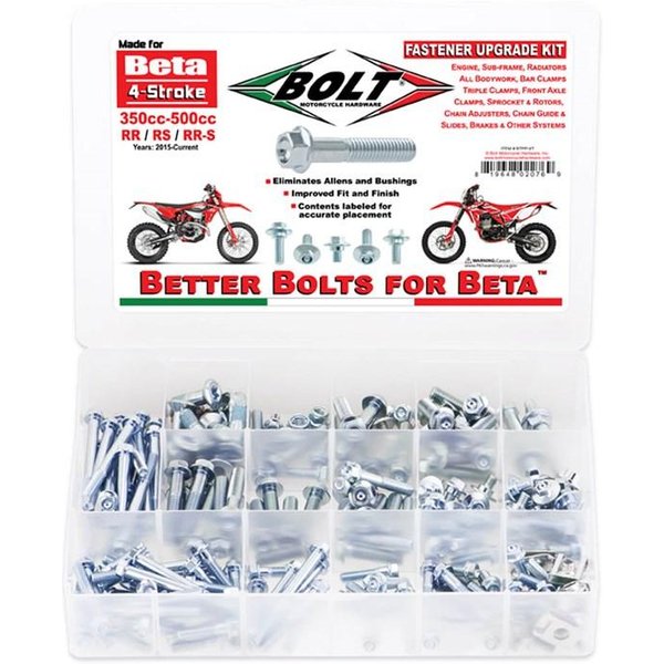 Bolt Hardware Pro Pack Fastener Kit For Beta 350-500 RR 4T 2013-2025