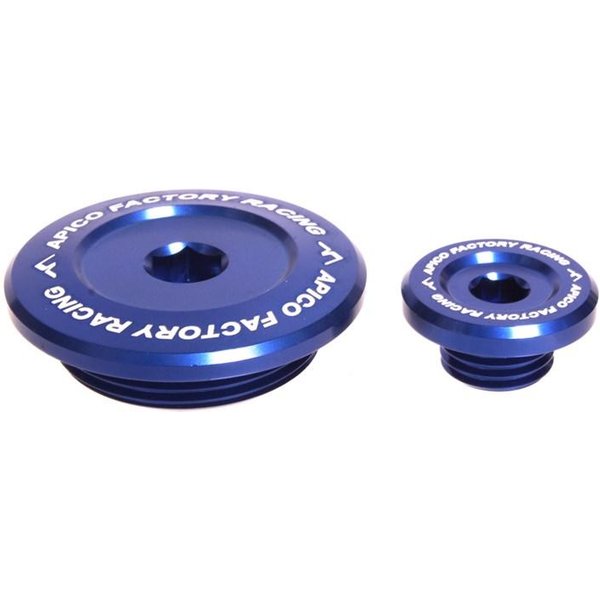 Apico Engine Plug - Yamaha YZF250 2001-13, YZF 400/426/450 1998-2005, WRF250 2001-02 Blue
