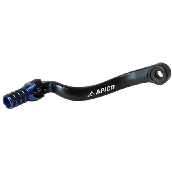 Apico Elite Gear Pedal - KTM/Husqvarna EXC-F 250/350 2011-22, SXF 250/350 2016-22, FE 250/350 2014-22 - Black/ Blue