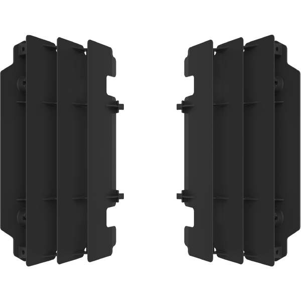 Polisport Radiator Louvres - Kawasaki KX250 2005-07 - Black
