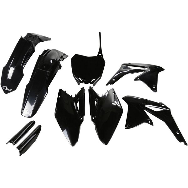 SUKIT409F@001 - UFO Replacement Plastics Kit For Suzuki RMZ450 2008-2017 - Black