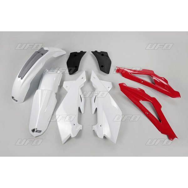 HUKIT608E@999 - UFO Replacement Body Plastic Kit For Husqvarna WR250 2009-2013 - Black/Red/White