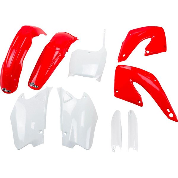 HOKIT100F@999 - UFO Full Body Plastic Kit For Honda CR125 2000-2001 - Red/White