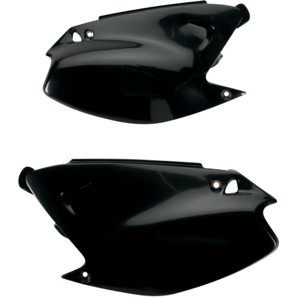 KA03739#001 - UFO Side Panels For Kawasaki KX125 2003-2008 - Black