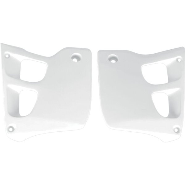 HO02625#041 - UFO Replacement Radiator Scoops For Honda CR125 1991-1992 - White