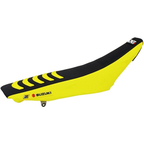 1330H - Blackbird Double Grip 3 Seat Cover For Suzuki RMZ450 2008-2017 - Black/Yellow