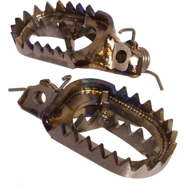 Apico Titanium Foot Pegs - Yamaha YZ65 2018-23, YZ85 1998-2022, YZ 125/250 1999-2023