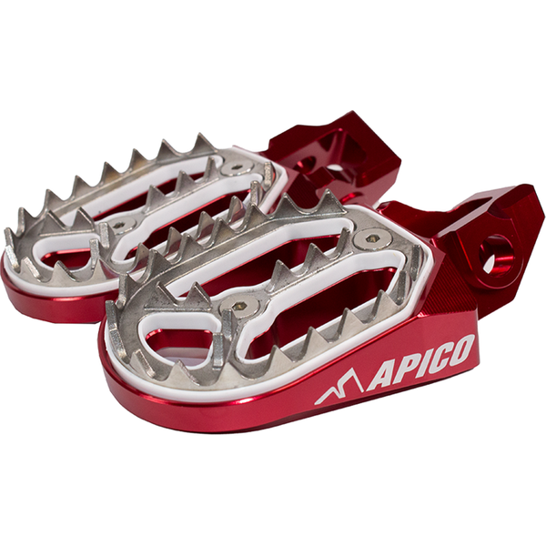 Apico Pro Bite Foot Pegs - Gas Gas MC/MC-F/EC 2021-23 - Red