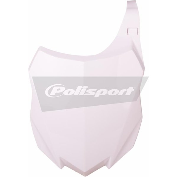 Polisport Front Number Board - Kawasaki KXF250 2013-16, KXF450 2013-15 - White