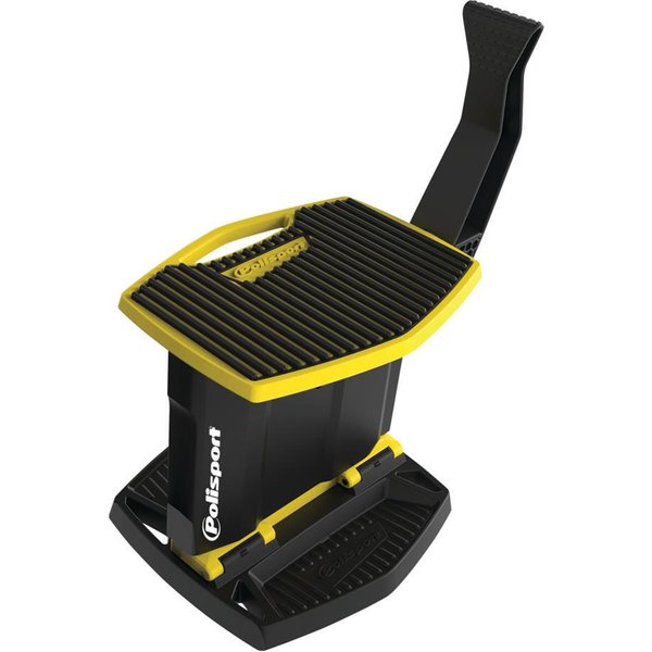 Polisport Foldable Pit Lift Jack Up Paddock Stand - Black/ Yellow