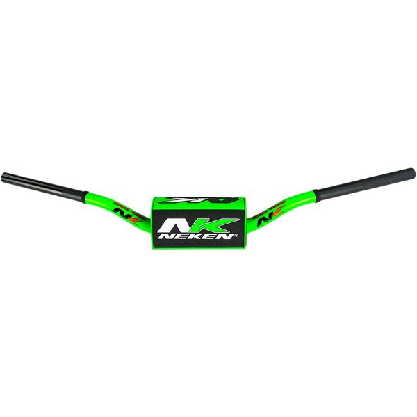 R00133C-GRB - Neken Radical Design Fat Bar Handlebars - 110mm Rise - Green/ Black