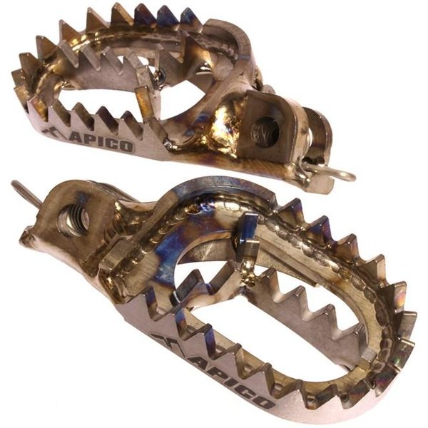 FPTI KTM - Apico Titanium Foot Pegs - KTM/Husqvarna SX/TC 50/65 Up To 2022, SX/SXF/FC Up To 2015, EXC/EXC-F/FE Up To 2016