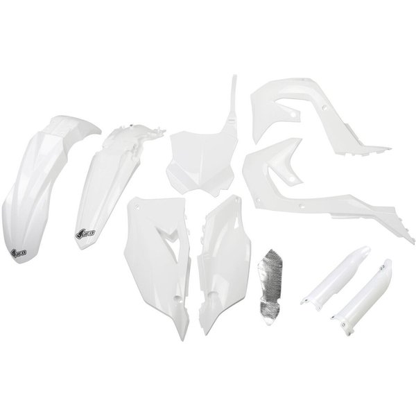 KAKIT227F@047 - UFO Replacement Plastics Kit For Kawasaki KX250 2021-2024 - White