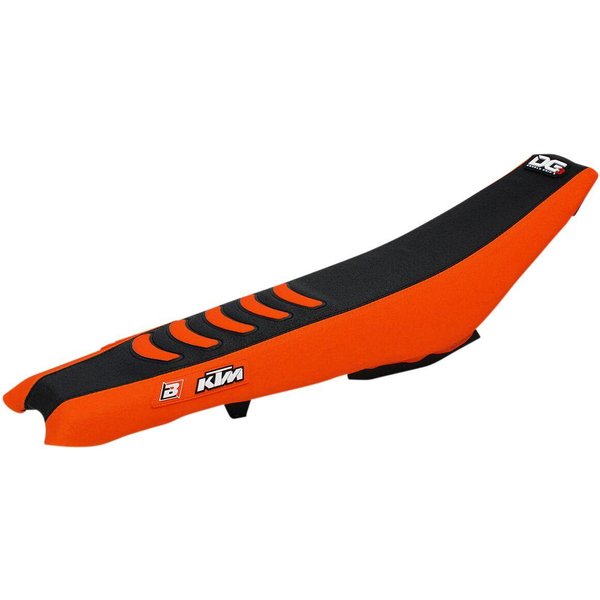 1524H - Blackbird Double Grip 3 Seat Cover For KTM EXC250 2017 - Black/Orange