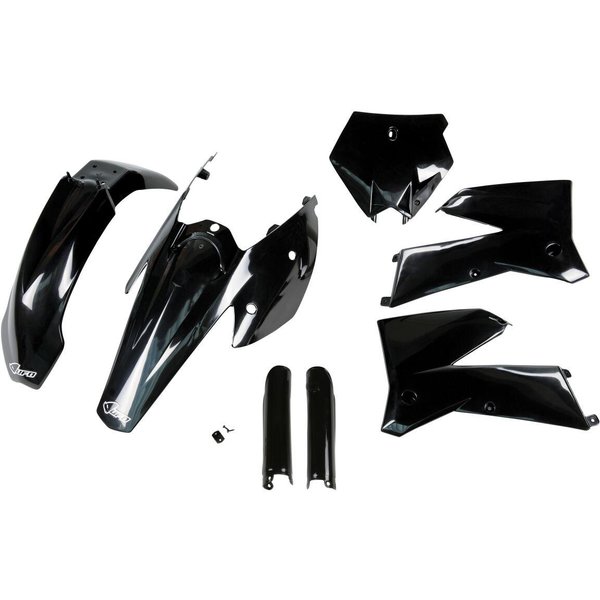 KTKIT503F@001 - UFO Replacement Plastics Kit For KTM SX125 2005-2006 - Black