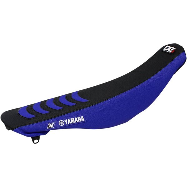 1244H - Blackbird Double Grip 3 Seat Cover For Yamaha YZF250 2010-2013 - Black/Blue