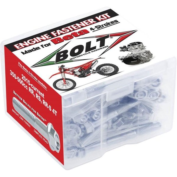 Bolt Hardware Engine Fastener Kit Beta 350-500 RR 2015-2025, Beta 450 RX 2024-2025