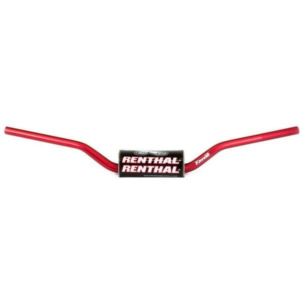 Renthal 604 RC Bend Fat Bar Handlebars - Honda CRF 2004-18, Kawasaki KX/KXF2006-20 - Red