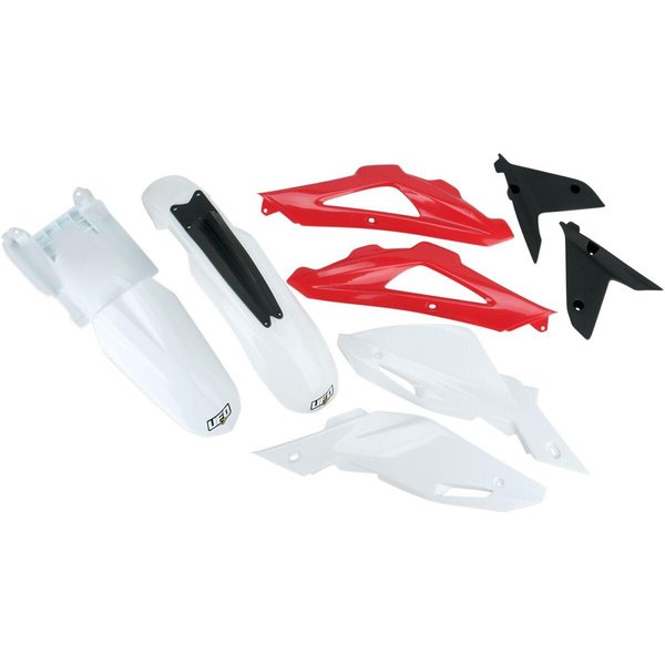 HUKIT609@999 - UFO Replacement Body Plastic Kit For Husqvarna TC250 2008-2010 - Black/Red/White