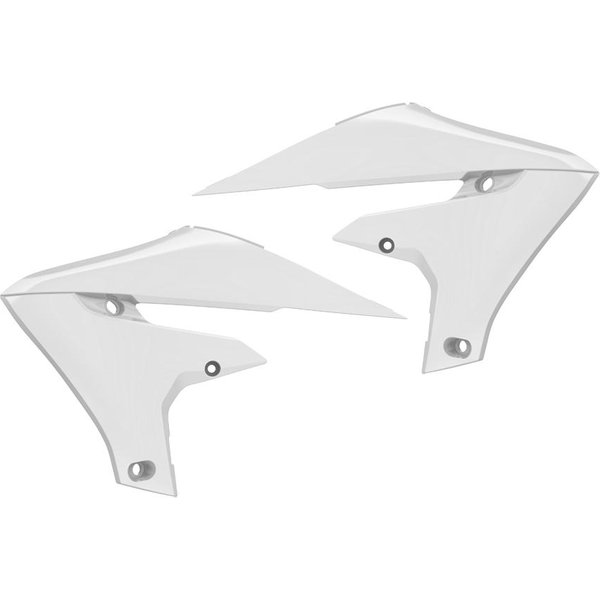 Polisport Radiator Scoops - Yamaha YZF250 2019-23, YZF450 2018-22, YZF250X & WRF250 2020-23, YZF450X & WRF450 2019-23 - White