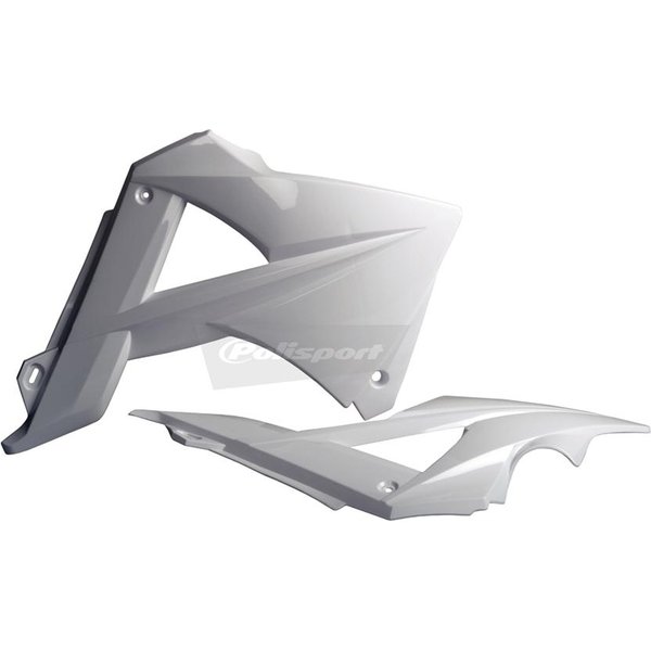 Polisport Radiator Scoops - Gas Gas EC/ECE/ECF 2010-11 - White