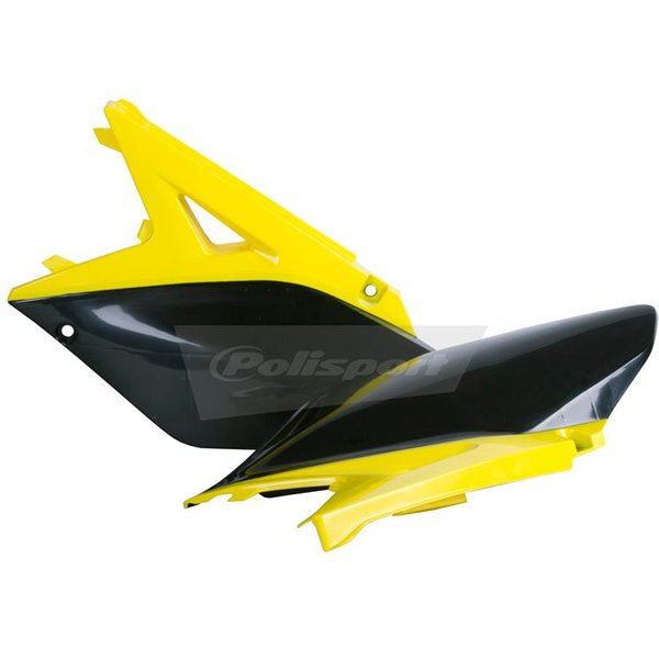 Polisport Side Panels - Suzuki RMZ250 2010-18 - Yellow/ Black
