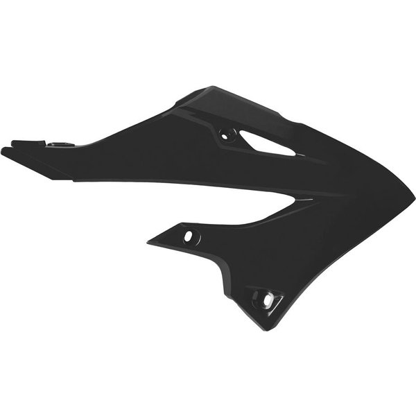 Polisport Radiator Scoops - Yamaha YZ 125/250 2022-23, YZ 125/250X 2023 - Black