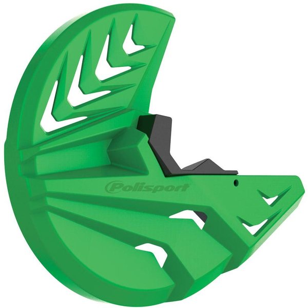 Polisport Front Disc Protector - Kawasaki KXF250 2021-23, KXF450 2019-23 - Green