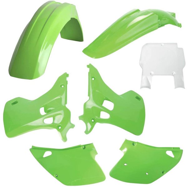 Polisport Plastics Kit - Kawasaki KX125-250 1993 - OEM