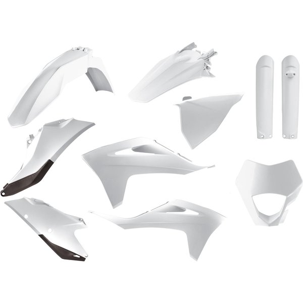 Polisport Full Enduro Plastics Kit - Gas Gas EC 250/300 & EC 250/350 F 2020-23 - White