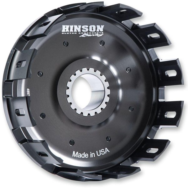 H240 - Hinson Billetproof Clutch Basket For Yamaha YZ125 2005-2027 - Akadized/Black