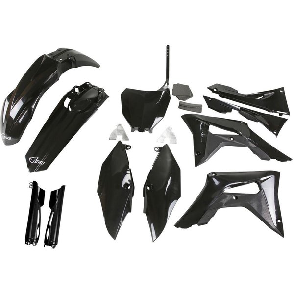 HOKIT123F@001 - UFO Replacement Plastics Kit For Honda CRF250R 2018-2021 - Black