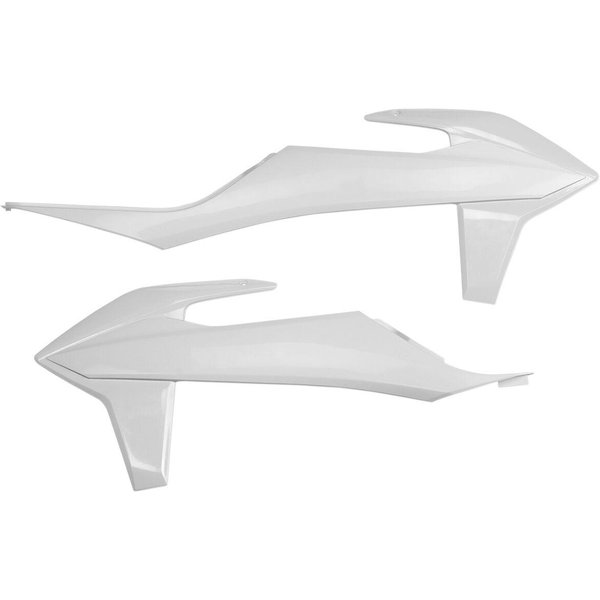 KT04092#047 - UFO Replacement Radiator Scoops For KTM EXC150 TPI 2020-2023 - White