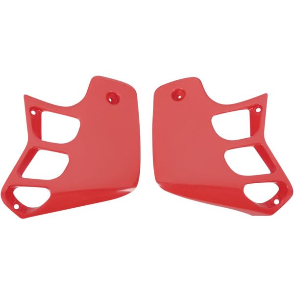 HO02610#061 - UFO Replacement Radiator Scoops For Honda CR125 1989-1990 - Red