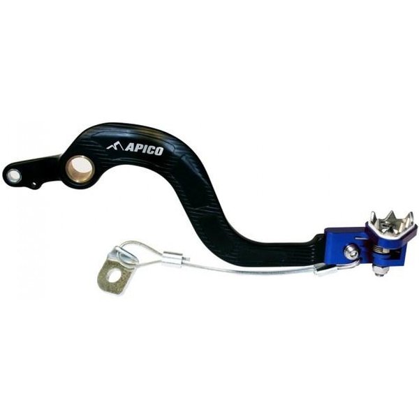 Apico Forged Brake Pedal - Yamaha YZF450 2010-22, WRF450 2012-23, YZF450X 2016-23 - Black/ Blue