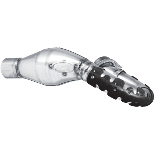 Polisport Armadillo 4 Stroke Long Exhaust Pipe Protector - Black
