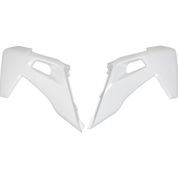HU03390#041 - UFO Replacement Radiator Scoops For Husqvarna FC250 2016-2022 - White