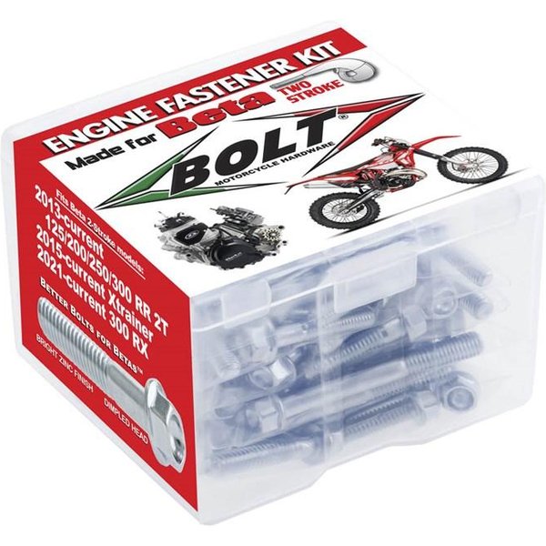 Bolt Hardware Engine Fastener Kit Beta RR 125-300 2013-2025, X-Trainer 250-300 2015-2025