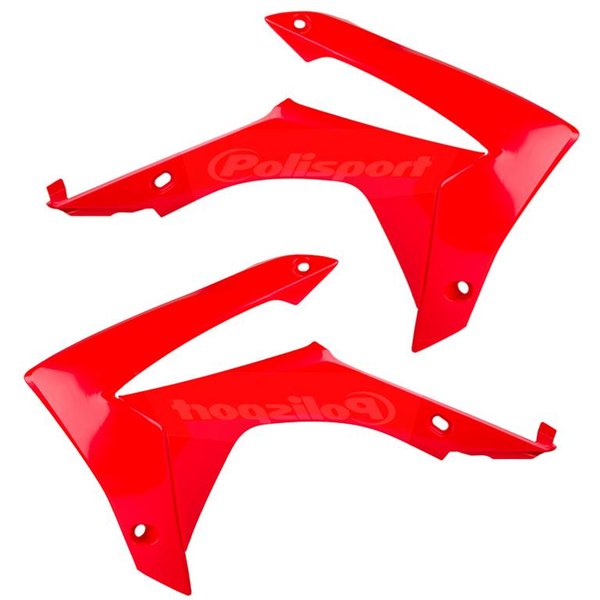 Polisport Radiator Scoops - Honda CRF250R 2014-17, CRF450R 2013-16 - Red