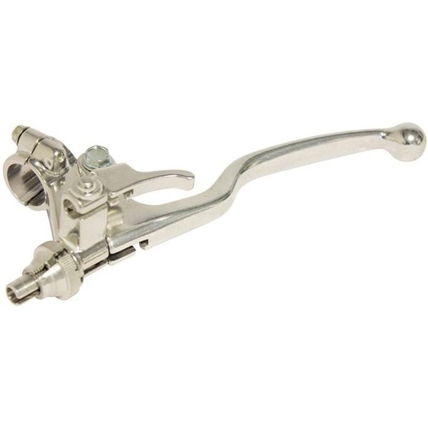 Raceline Clutch Lever Assembly - Kawasaki KXF250 2005-10, KXF450 2006-08, Suzuki RMZ250 2005-06, RMZ450 2005-07 - Silver