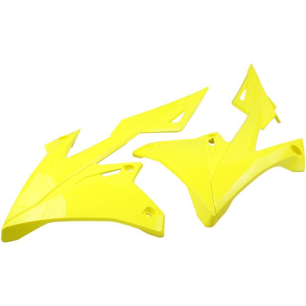 SU04941#102 - UFO Replacement Radiator Scoops For Suzuki RMZ250 2019-2026 - RM Yellow 2001 - 2018