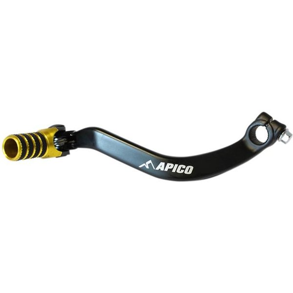 Apico Elite Gear Pedal To Fit Suzuki RM250 2001-08 - Black/ Yellow