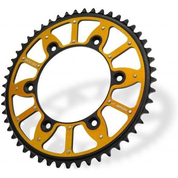 Apico Xtreme Alloy/Steel Rear Sprocket - KTM All SX/EXC 125-620 1990-2024 - Orange/45T