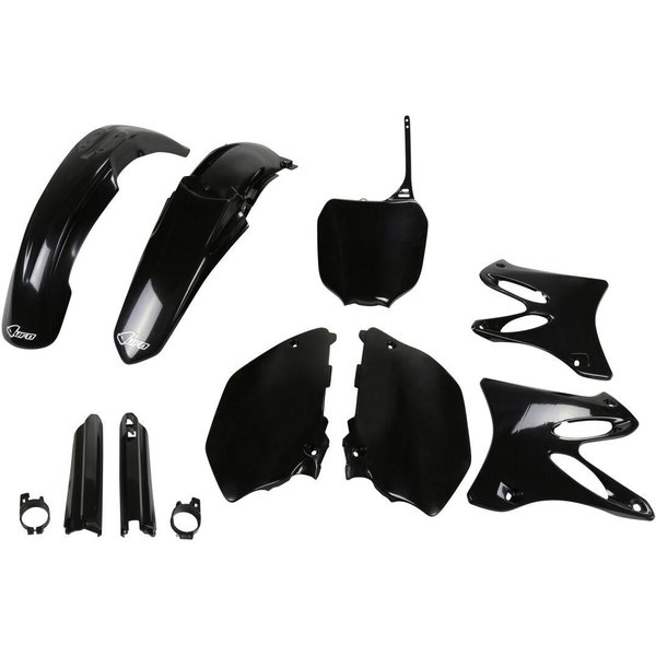 YAKIT301F@001 - UFO Replacement Plastics Kit For Yamaha YZ125 2002-2005 - Black