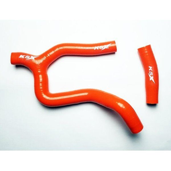 WM110YO - KSX Radiator Hose Kit For Husqvarna FC250 2019-2021 - Orange